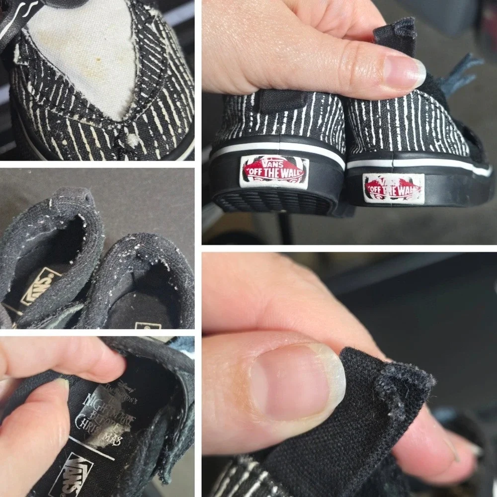 Vans Toddler Nightmare Before Christmas Jack Skellington Shoes 5 Halloween Goth